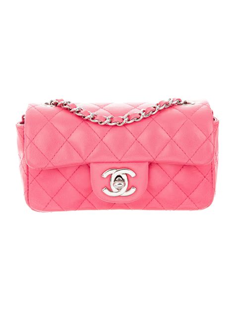 chanel classic powder pink mini flap leather bag|chanel classic flap bag price.